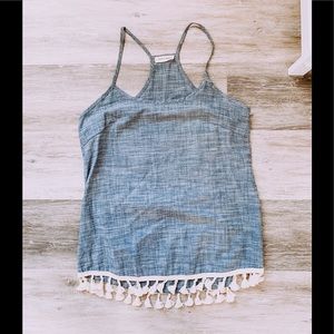 Twenty Seconds Chambray Tank Top